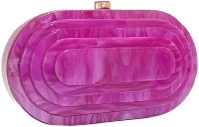 Acryl-Abend-Clutch-Tasche für Frauen Schalenform Schulter Crossbody-Tasche Glitzer Marmor Tasche Handtasche