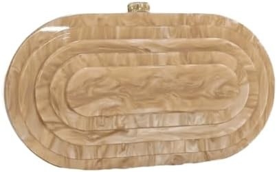 Acryl-Abend-Clutch-Tasche für Frauen Schalenform Schulter Crossbody-Tasche Glitzer Marmor Tasche Handtasche