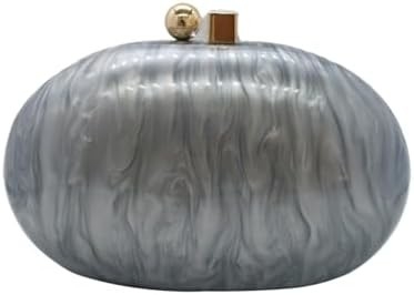 Acryl-Abend-Clutch-Tasche für Frauen Schalenform Schulter Crossbody-Tasche Glitzer Marmor Tasche Handtasche