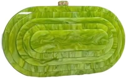 Acryl-Abend-Clutch-Tasche für Frauen Schalenform Schulter Crossbody-Tasche Glitzer Marmor Tasche Handtasche