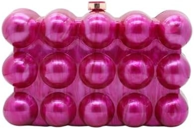 Acryl-Abend-Clutch-Tasche für Frauen Schalenform Schulter Crossbody-Tasche Glitzer Marmor Tasche Handtasche