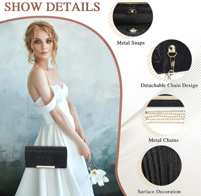 UBAYMAX Abendtasche Klammertaschen für Frauen LADY GIRL Handtaschen Crossbody Tasche Hochzeitstasche Hochzeitspaß Hochzeit