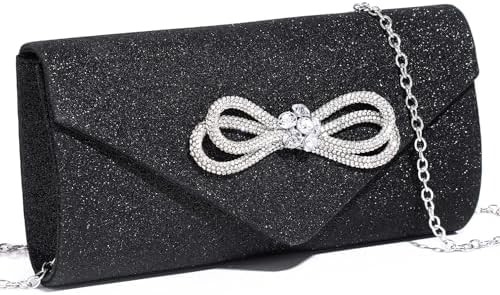Frauen Abend Handtasche glänzender Kristallbogen Klappe Klammer Handtasche für Frauen Hochzeitsfeier Hochzeitsfest Handtasche