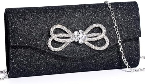 Frauen Abend Handtasche glänzender Kristallbogen Klappe Klammer Handtasche für Frauen Hochzeitsfeier Hochzeitsfest Handtasche