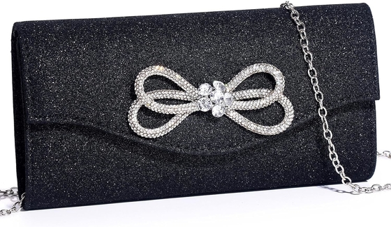 Frauen Abend Handtasche glänzender Kristallbogen Klappe Klammer Handtasche für Frauen Hochzeitsfeier Hochzeitsfest Handtasche