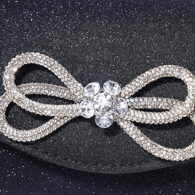 Frauen Abend Handtasche glänzender Kristallbogen Klappe Klammer Handtasche für Frauen Hochzeitsfeier Hochzeitsfest Handtasche