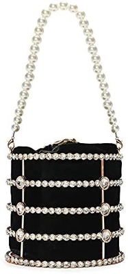 Abends Handtasche Frauen Handtaschen mit Perldämanten für Hochzeitsfeiern Geburtstagsfeier Abendessen Accessoires