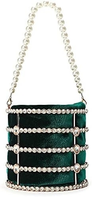 Abends Handtasche Frauen Handtaschen mit Perldämanten für Hochzeitsfeiern Geburtstagsfeier Abendessen Accessoires