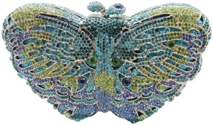 UMREN DAMEN'S ELEGANTE BETTERFLY RINESTONE Abendtaschen LUXURY KRYSTAL KLUTCH Hochzeitsfeier Cocktail Handtasche