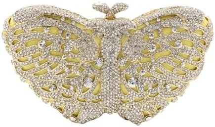 UMREN DAMEN'S ELEGANTE BETTERFLY RINESTONE Abendtaschen LUXURY KRYSTAL KLUTCH Hochzeitsfeier Cocktail Handtasche