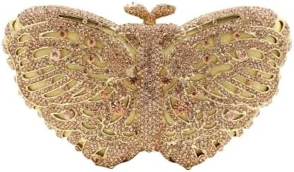 UMREN DAMEN'S ELEGANTE BETTERFLY RINESTONE Abendtaschen LUXURY KRYSTAL KLUTCH Hochzeitsfeier Cocktail Handtasche