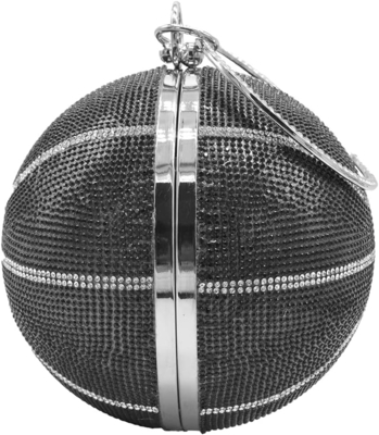 Umren Frauen Basketball Kreuze Körper Tasche Strass Runde Ball Kristall Abend Tasche Klammer Handtasche für Hochzeit