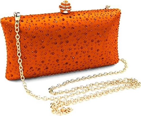 Damen Abendtasche Glanzstein Hochzeits Abendparty Kupplung Handtasche Handtasche Kette Schulter Crossbody Tasche
