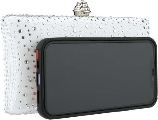 Damen Abendtasche Glanzstein Hochzeits Abendparty Kupplung Handtasche Handtasche Kette Schulter Crossbody Tasche