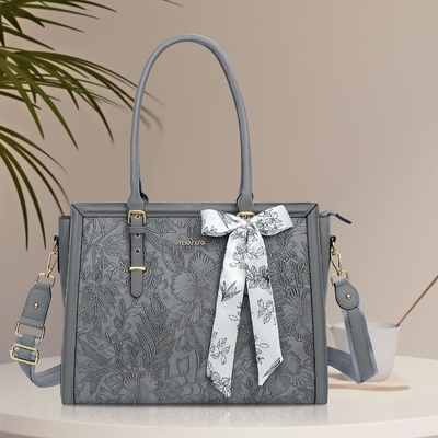 MOSISO LAPTOP BAG für Frauen, 17-17.3 Zoll PU Leder TOTE BAG kompatibel mit MACBOOK, HP, DELL, ASUS NOTEBOOK
