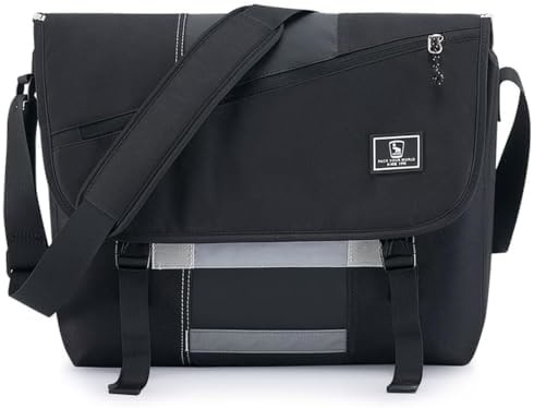 OIWAS Messenger Bag für Männer, 15,6 Zoll Laptop Crossbody Taschen Frauen Casual Handtasche Schulter Tasche College Reisebüro
