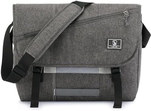 OIWAS Messenger Bag für Männer, 15,6 Zoll Laptop Crossbody Taschen Frauen Casual Handtasche Schulter Tasche College Reisebüro