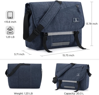 OIWAS Messenger Bag für Männer, 15,6 Zoll Laptop Crossbody Taschen Frauen Casual Handtasche Schulter Tasche College Reisebüro