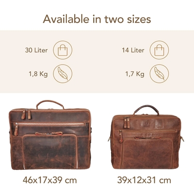 Laptop-Tasche San Francisco 17 Zoll Handgefertigte Leder-Schultertasche für Notizbuch Ich Aktentasche für Büro,