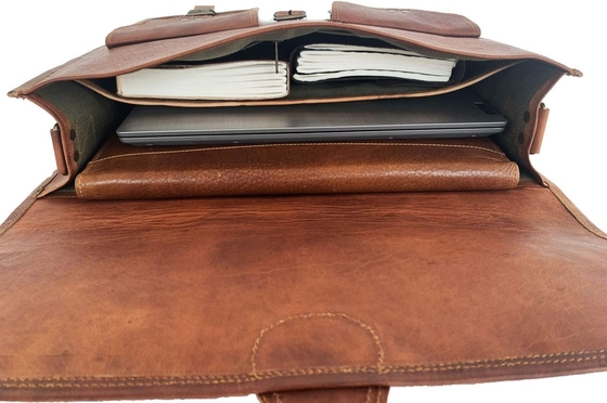 18 Zentimeter Lederbriefkasten Laptop Messenger Tasche Bester Computer Tasche Handgefertigte Taschen für Männer und Frauen