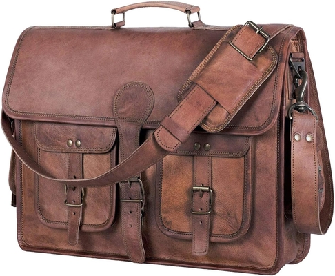 18 Zentimeter Lederbriefkasten Laptop Messenger Tasche Bester Computer Tasche Handgefertigte Taschen für Männer und Frauen