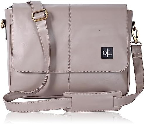 - Laptop-Briefkasten-Tasche für College, Büro, verstellbare Schulter
