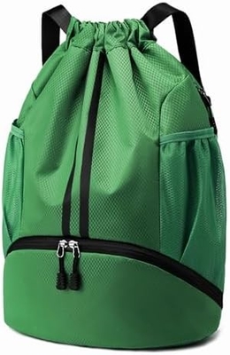 HOEDIA SPORTS DRAWSTRING-Rücksack - STRING SWIM GYM-TASCH mit Schuhfach und feuchtschutzfähiger Tasche für Frauen und Männer