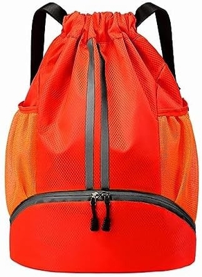 HOEDIA SPORTS DRAWSTRING-Rücksack - STRING SWIM GYM-TASCH mit Schuhfach und feuchtschutzfähiger Tasche für Frauen und Männer
