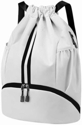 HOEDIA SPORTS DRAWSTRING-Rücksack - STRING SWIM GYM-TASCH mit Schuhfach und feuchtschutzfähiger Tasche für Frauen und Männer