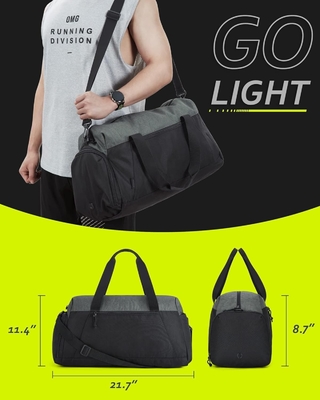 BAGSMART Fitness-Taschen für Männer Frauen, zusammenklappbare Reisetasche, leichte Wochenend-Tasche mit Schuhraum,