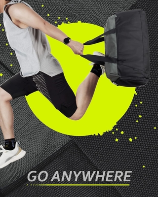BAGSMART Fitness-Taschen für Männer Frauen, zusammenklappbare Reisetasche, leichte Wochenend-Tasche mit Schuhraum,