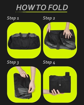 BAGSMART Fitness-Taschen für Männer Frauen, zusammenklappbare Reisetasche, leichte Wochenend-Tasche mit Schuhraum,