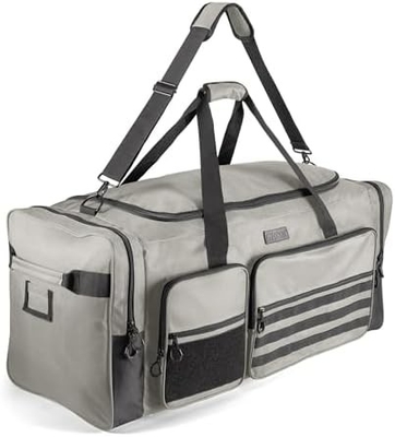 Fitdom 130L 36&quot; Schwergewicht Extragroß Sport Fitnessstudio Ausrüstung Reisetasche W/Verstellbares Schulterband &amp; 7 Abteilungen