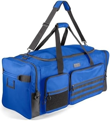 Fitdom 130L 36&quot; Schwergewicht Extragroß Sport Fitnessstudio Ausrüstung Reisetasche W/Verstellbares Schulterband &amp; 7 Abteilungen