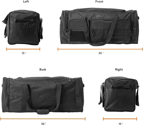 Fitdom 130L 36&quot; Schwergewicht Extragroß Sport Fitnessstudio Ausrüstung Reisetasche W/Verstellbares Schulterband &amp; 7 Abteilungen