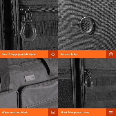 Fitdom 130L 36&quot; Schwergewicht Extragroß Sport Fitnessstudio Ausrüstung Reisetasche W/Verstellbares Schulterband &amp; 7 Abteilungen