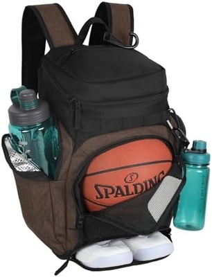Basketball-Rücksack GROSSE Sporttasche, Fitness-Tasche mit Ballraum und Schuhraum zum Speichern