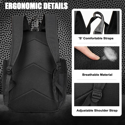 Basketball-Rücksack GROSSE Sporttasche, Fitness-Tasche mit Ballraum und Schuhraum zum Speichern