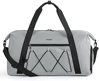 BAGSMART Fitness-Tasche mit Schuhfach und nasser Tasche, Leichtgewicht Sport-Reise-Duffel-Tasche, C TO STORE Sport-Schuhe WATER