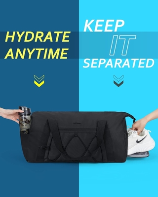 BAGSMART Fitness-Tasche mit Schuhfach und nasser Tasche, Leichtgewicht Sport-Reise-Duffel-Tasche, C TO STORE Sport-Schuhe WATER