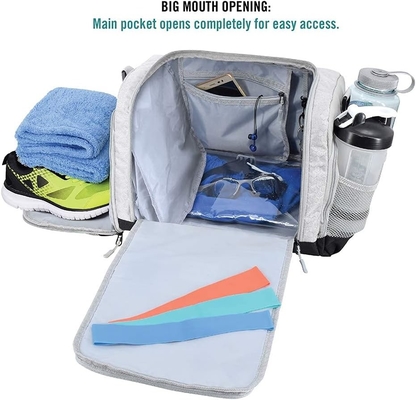 Der nachhaltige, aus vielen Quellen entworfene Duffel-Tasche mit 10 optimalen Abteilungen, einschließlich wasserdichtem Pass-Schuhe
