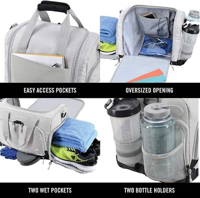 Der nachhaltige, aus vielen Quellen entworfene Duffel-Tasche mit 10 optimalen Abteilungen, einschließlich wasserdichtem Pass-Schuhe