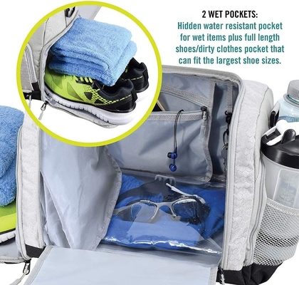Der nachhaltige, aus vielen Quellen entworfene Duffel-Tasche mit 10 optimalen Abteilungen, einschließlich wasserdichtem Pass-Schuhe