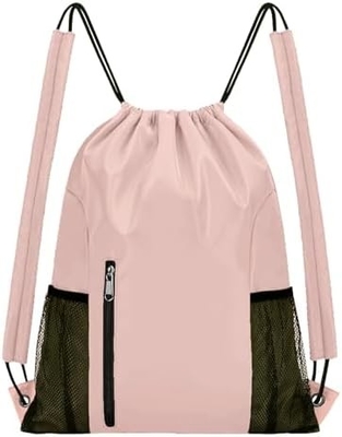 BEEGREEN DRAWSTRING-BACK-GYM-BAG, LARGE SPORTS BAG, STRING RACKBACK CINCH BAG für Männer und Frauen Rot