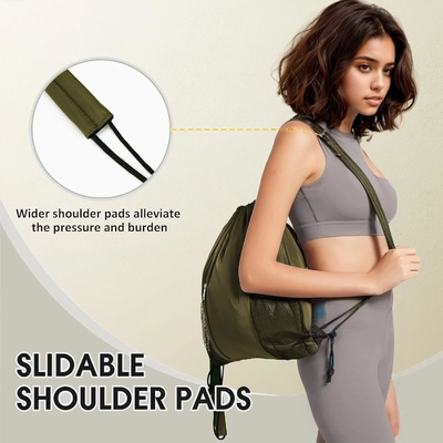 BEEGREEN DRAWSTRING-BACK-GYM-BAG, LARGE SPORTS BAG, STRING RACKBACK CINCH BAG für Männer und Frauen Rot