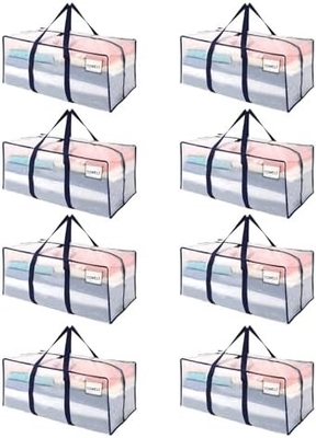 VENO 4 Packung Bewegungsbeutel Plastikbehälter Kleidung Organisation Groß W Deckel/Zipper Verpackungskisten/Fällen Alternativ