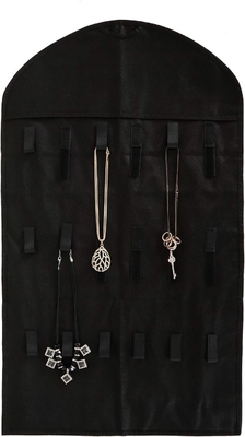 FORAINEAM 3 Packung HANGENDE JEWELERY ORGANIZER 32 Taschen 18 Haken und Schleifen HALTEN HALTER EARRINGS Armbandring Anzeige