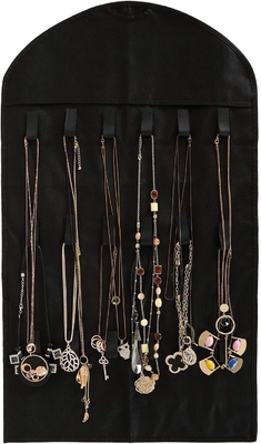 FORAINEAM 3 Packung HANGENDE JEWELERY ORGANIZER 32 Taschen 18 Haken und Schleifen HALTEN HALTER EARRINGS Armbandring Anzeige