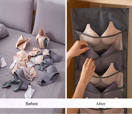 BH und Unterwäsche Hängende Lagerung ORGANIZATOR Netz Taschen Doppelseitige Wandregale Platz sparen Tasche Socke Unterwäsche Schublade