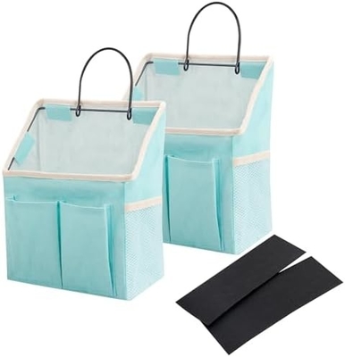 2 Paket WALL HANGING BAG ORGANIZER Korb mit Taschen für Badezimmer Schlafzimmer Küche Schlafzimmer